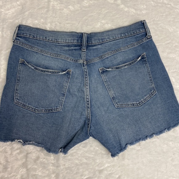 GAP BUTTON FLY DENIM cut off SHORTS size 12 - Picture 9 of 13